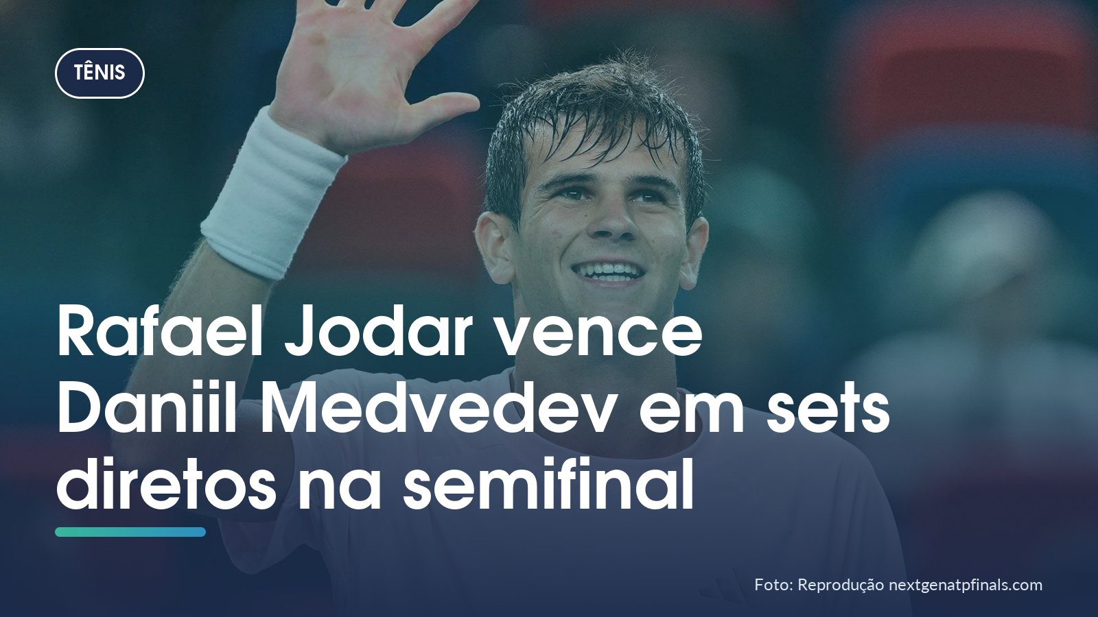 Rafael Jodar vence Daniil Medvedev em sets diretos na semifinal