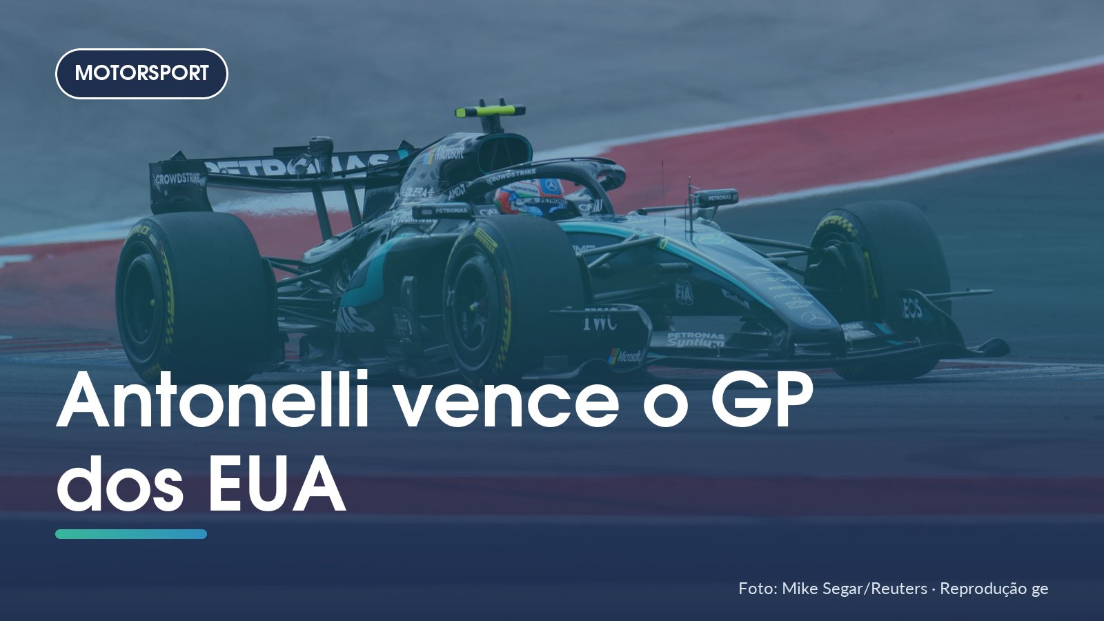 Antonelli vence o GP dos EUA, mas ainda não garante o título da F1